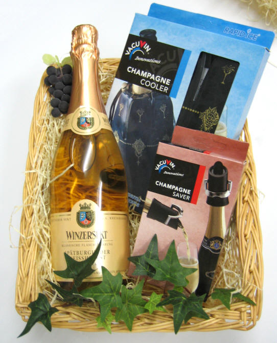 Geschenkverpackungen für Wein und Wein-GeschenkKörbe